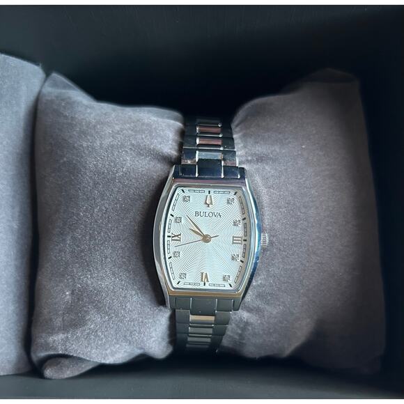 Bulova Diamond Women’s Accent Silver Stainless Steel Classic Watch main image 7